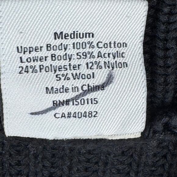 Varley Sweater Willard Half Zip 2.0 Size Medium Black - Picture 5 of 7